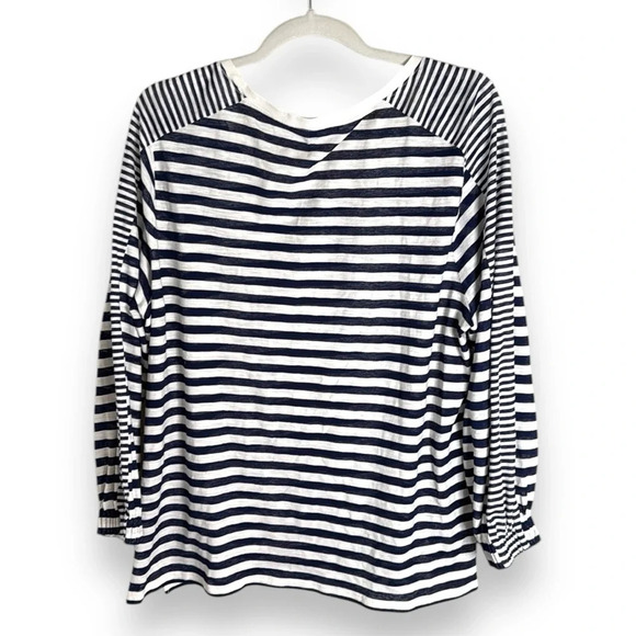 Kobi Helparin Striped Cotton Blend Long Sleeve Tee Size XL - Picture 5 of 5